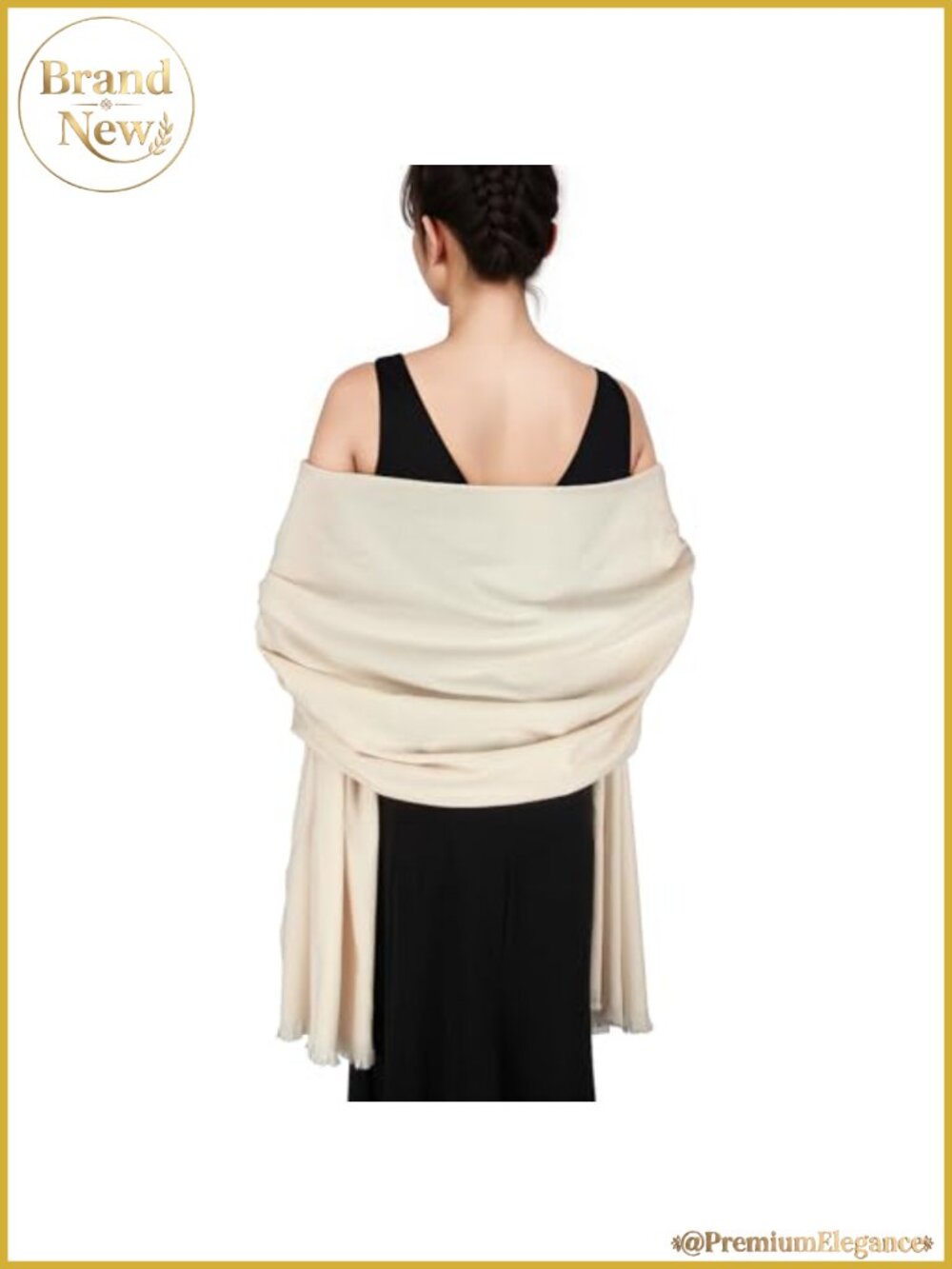 Pashmina Shawl Wrap for Women Evening Dresses Wedding Soft Wool Blend Oversized